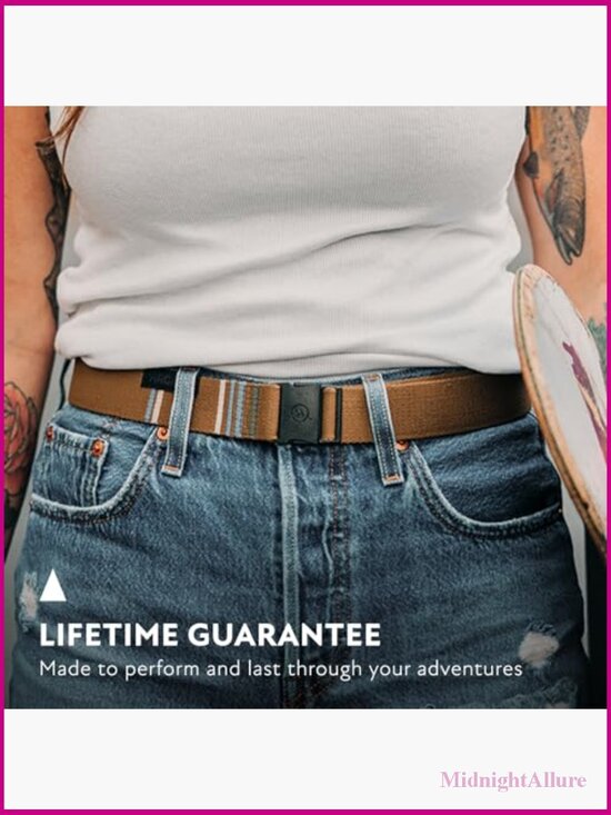 Micro Adjustable Stretch Webbing Belt, Outdoor Adventure, Unisex